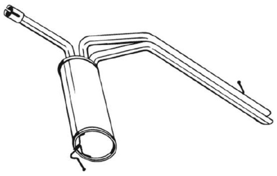 Silencieux arrière 281-795 Bosal, Image 2