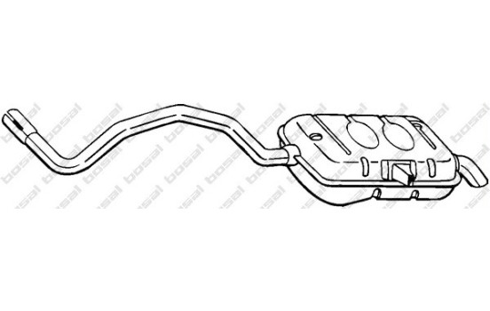 Silencieux arrière 281-813 Bosal