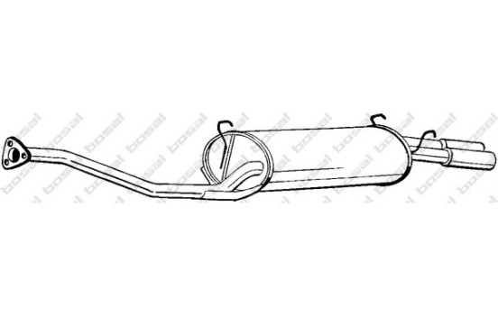 Silencieux arrière 282-045 Bosal