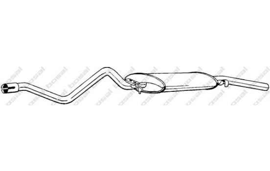 Silencieux arrière 282-205 Bosal