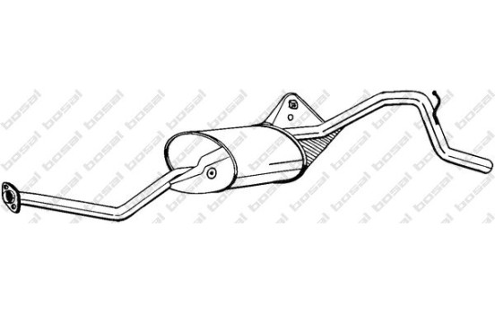 Silencieux arrière 283-099 Bosal