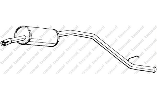 Silencieux arrière 283-295 Bosal