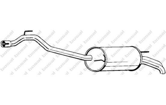 Silencieux arrière 283-385 Bosal