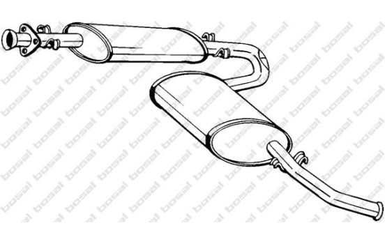 Silencieux arrière 283-411 Bosal, Image 2