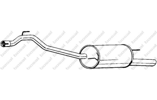 Silencieux arrière 283-461 Bosal