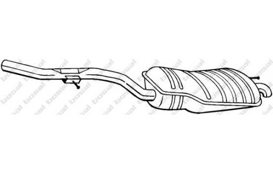 Silencieux arrière 283-497 Bosal