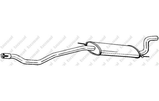 Silencieux arrière 283-595 Bosal