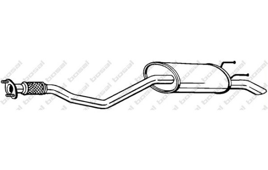 Silencieux arrière 283-667 Bosal