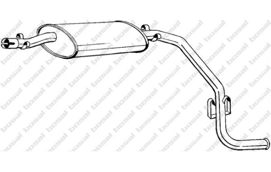 Silencieux arrière 283-685 Bosal