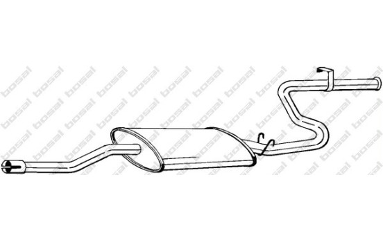 Silencieux arrière 283-855 Bosal
