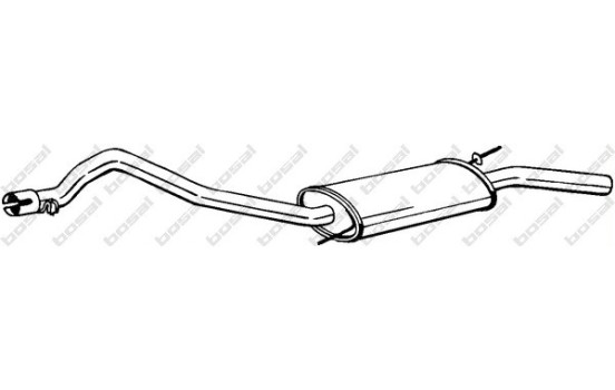 Silencieux arrière 283-925 Bosal