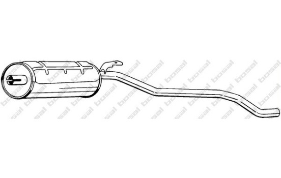 Silencieux arrière 284-011 Bosal