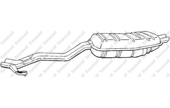 Silencieux arrière 284-135 Bosal