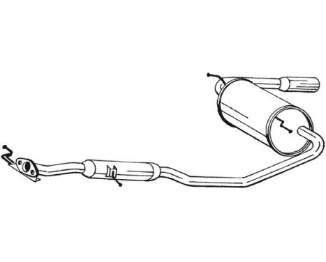 Silencieux arrière 284-567 Bosal