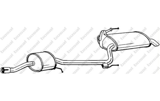 Silencieux arrière 285-359 Bosal