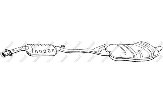 Silencieux arrière 286-181 Bosal