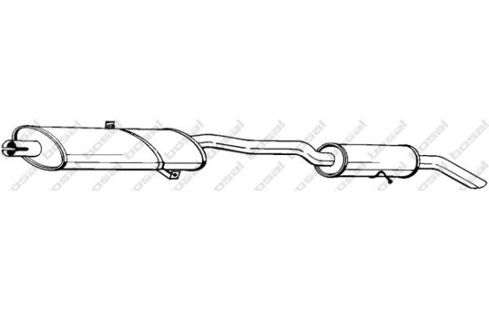 Silencieux arrière 286-199 Bosal