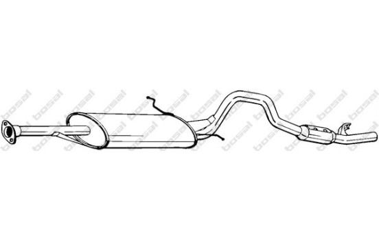 Silencieux arrière 286-243 Bosal