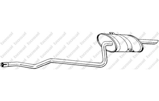 Silencieux arrière 286-465 Bosal