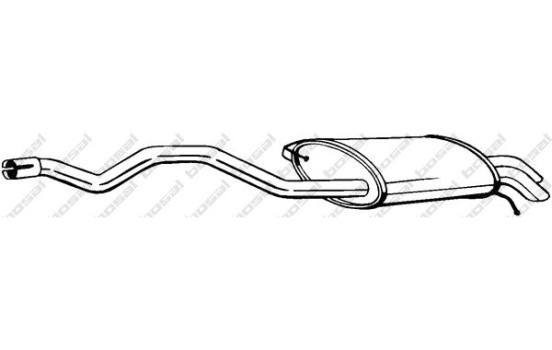 Silencieux arrière 286-489 Bosal