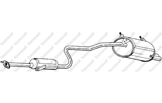 Silencieux arrière 287-091 Bosal