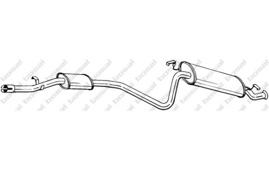 Silencieux arrière 287-149 Bosal