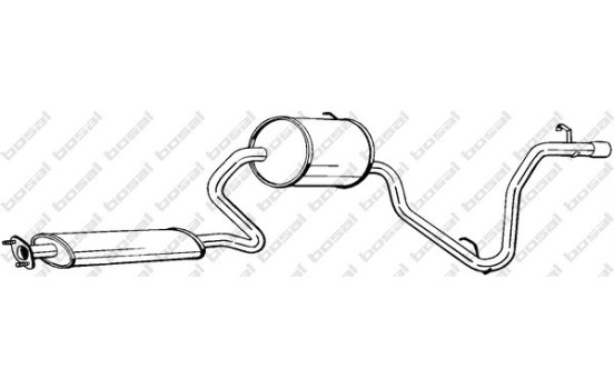 Silencieux arrière 287-203 Bosal