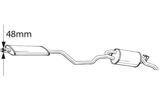Silencieux arrière 287-541 Bosal, Image 2