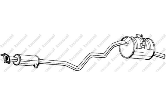 Silencieux arrière 288-055 Bosal