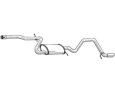 Silencieux arrière 288-183 Bosal
