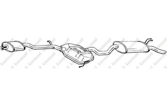 Silencieux arrière 288-265 Bosal