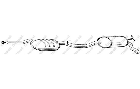 Silencieux arrière 288-291 Bosal