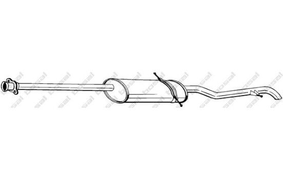 Silencieux arrière 289-031 Bosal