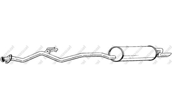 Silencieux arrière 289-151 Bosal