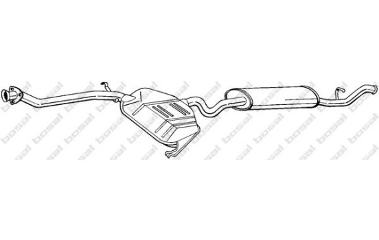 Silencieux arrière 291-223 Bosal