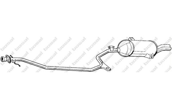 Silencieux arrière 292-187 Bosal