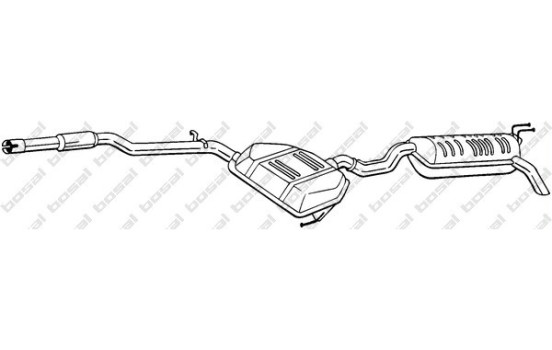 Silencieux arrière 292-305 Bosal