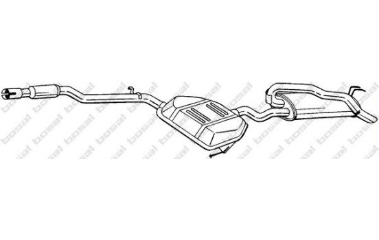 Silencieux arrière 292-307 Bosal
