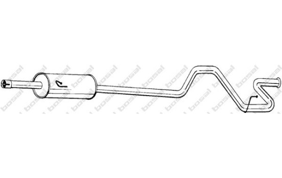 Silencieux arrière 296-295 Bosal
