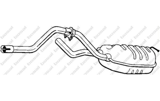 Silencieux arrière 279-597 Bosal