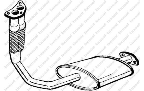 Silencieux avant 154-019 Bosal