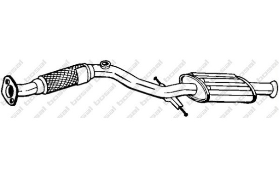 Silencieux avant 165-295 Bosal