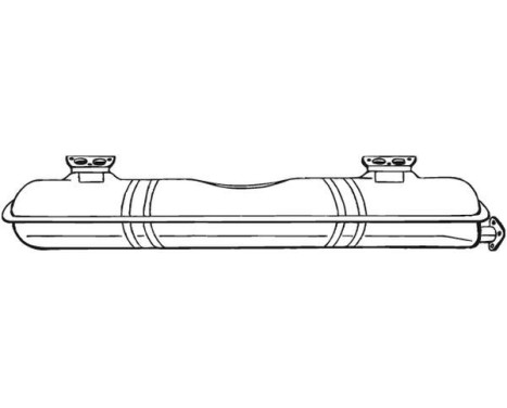 Silencieux avant 233-203 Bosal
