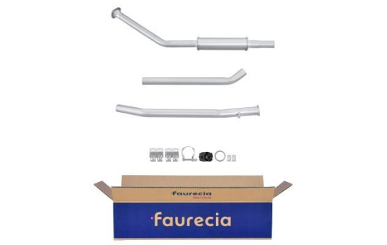 Silencieux avant - Kit Easy2Fit - Ensemble avec pièces de montage