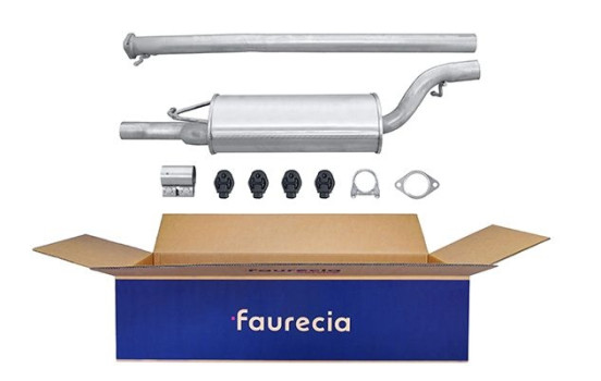Silencieux avant - Kit Easy2Fit - Ensemble avec pièces de montage