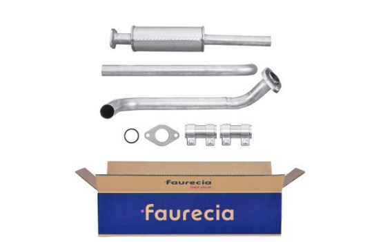 Silencieux avant - Kit Easy2Fit - Ensemble avec pièces de montage