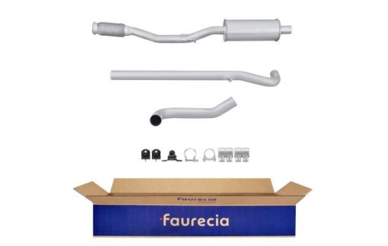 Silencieux avant - Kit Easy2Fit - Ensemble avec pièces de montage