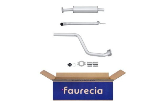 Silencieux avant - Kit Easy2Fit - Ensemble avec pièces de montage