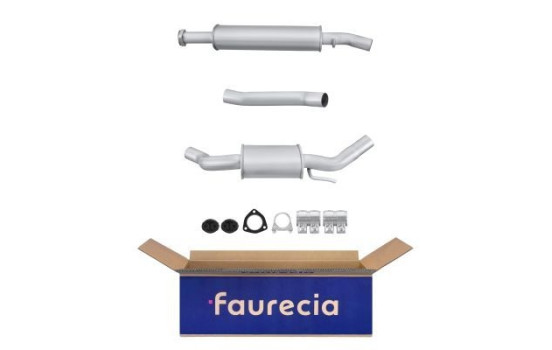 Silencieux avant - Kit Easy2Fit - Set avec pièces de montage