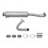 Silencieux avant - Kit Easy2Fit - Set avec pièces de montage, Vignette 2